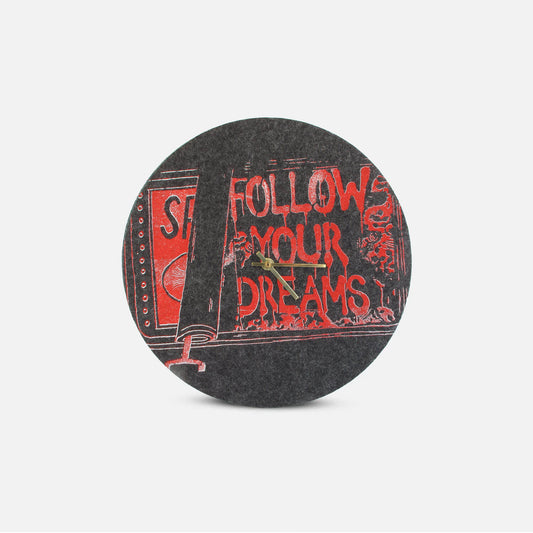 Felt and cork wall clock, 30 cm | Design "Dreams" by Anja Streese