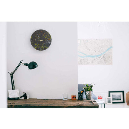 Felt and cork wall clock, 30 cm | Design "Dots" by Anja Streese