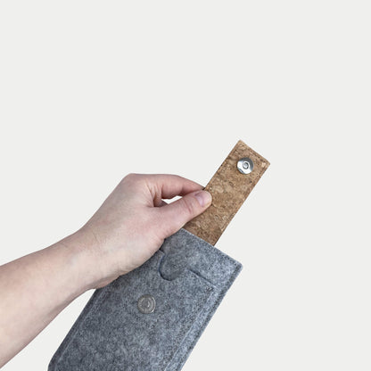 Handytasche für Samsung Galaxy Z Fold7 | mit Magnetverschluss und extra Fach | hellgrau - Colorful | Modell HAKA