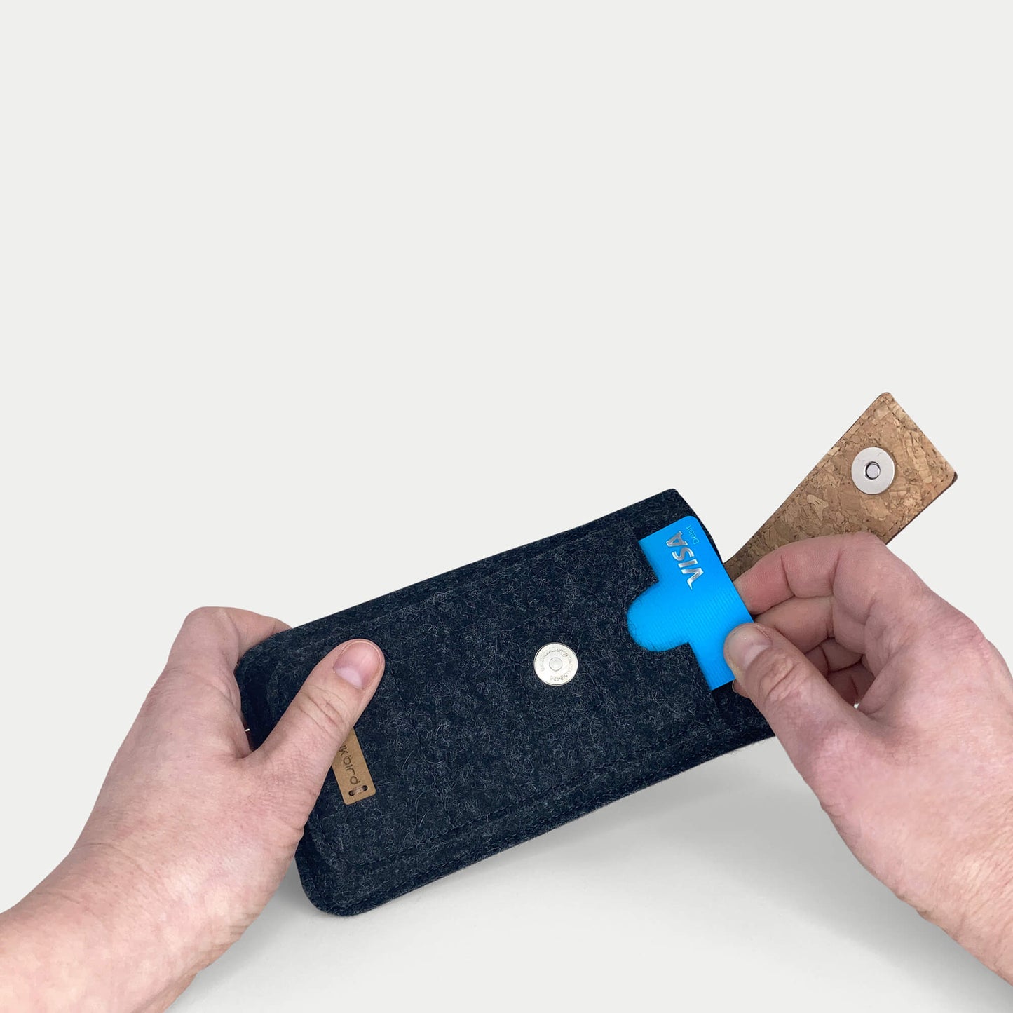 Handytasche für Xiaomi POCO X7 Pro | mit Magnetverschluss und extra Fach | anthrazit - Colorful | Modell HAKA