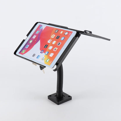 SYSTEM-S Tischständer Halterung abschließbar flexibel für iPad 7 8 9 10.2" (2019 2020 2021) A2270 A2428 A2429 A2430 A2197 A2200 A2198 A2199 A2602 A2604 A2603 A2605