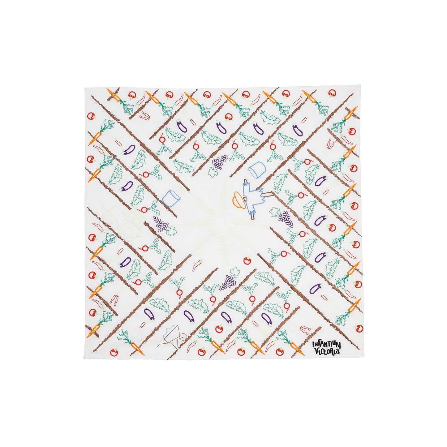 Off-White Bandana mit Stickerei