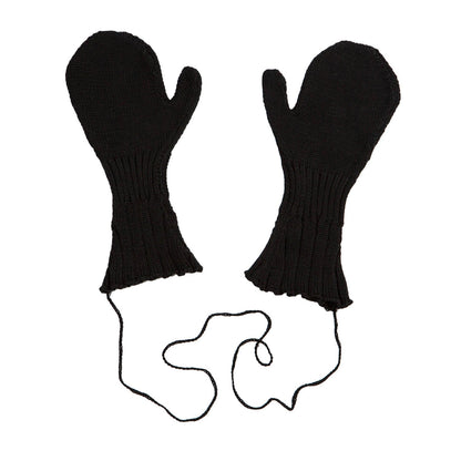 Eho Handgefertigte Vegane Kinderhandschuhe Schwarz