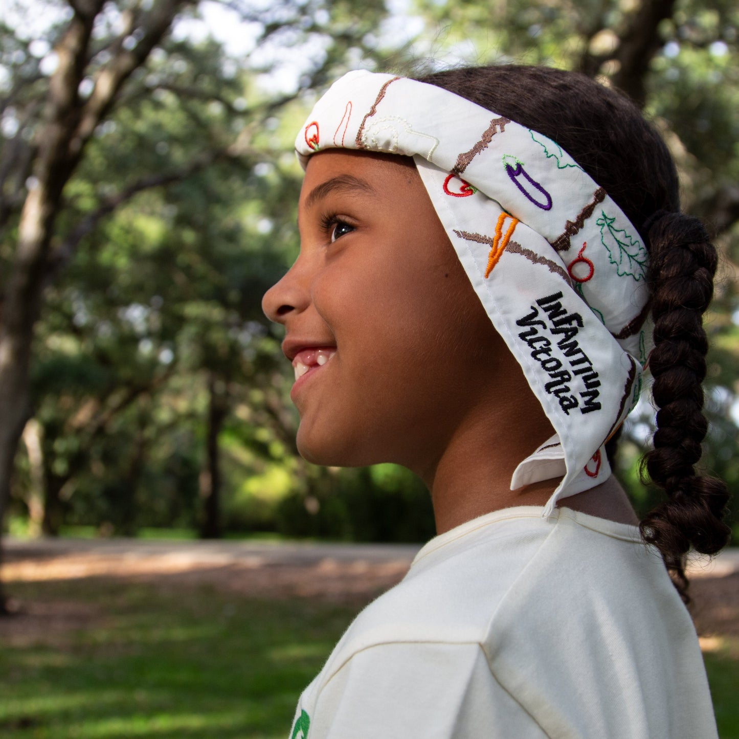 Off-White Bandana mit Stickerei