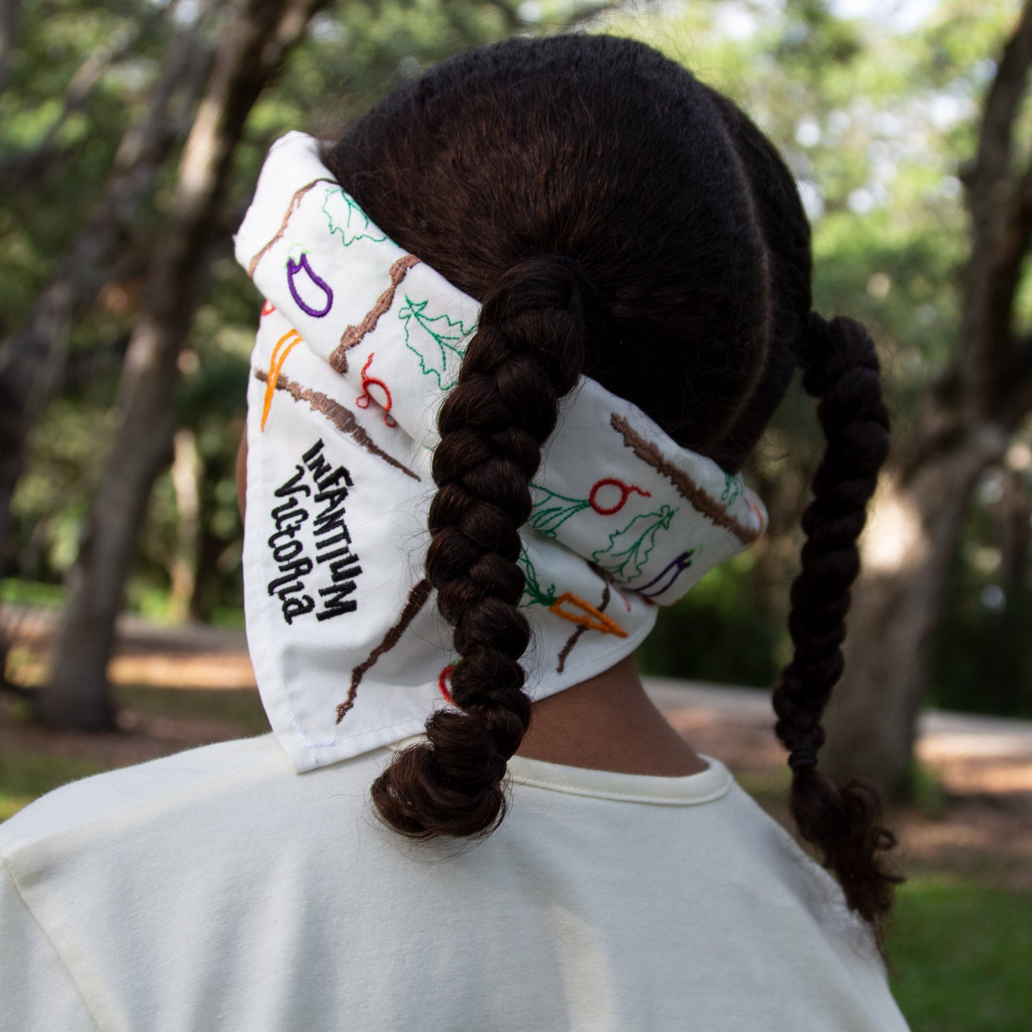 Off-White Bandana mit Stickerei