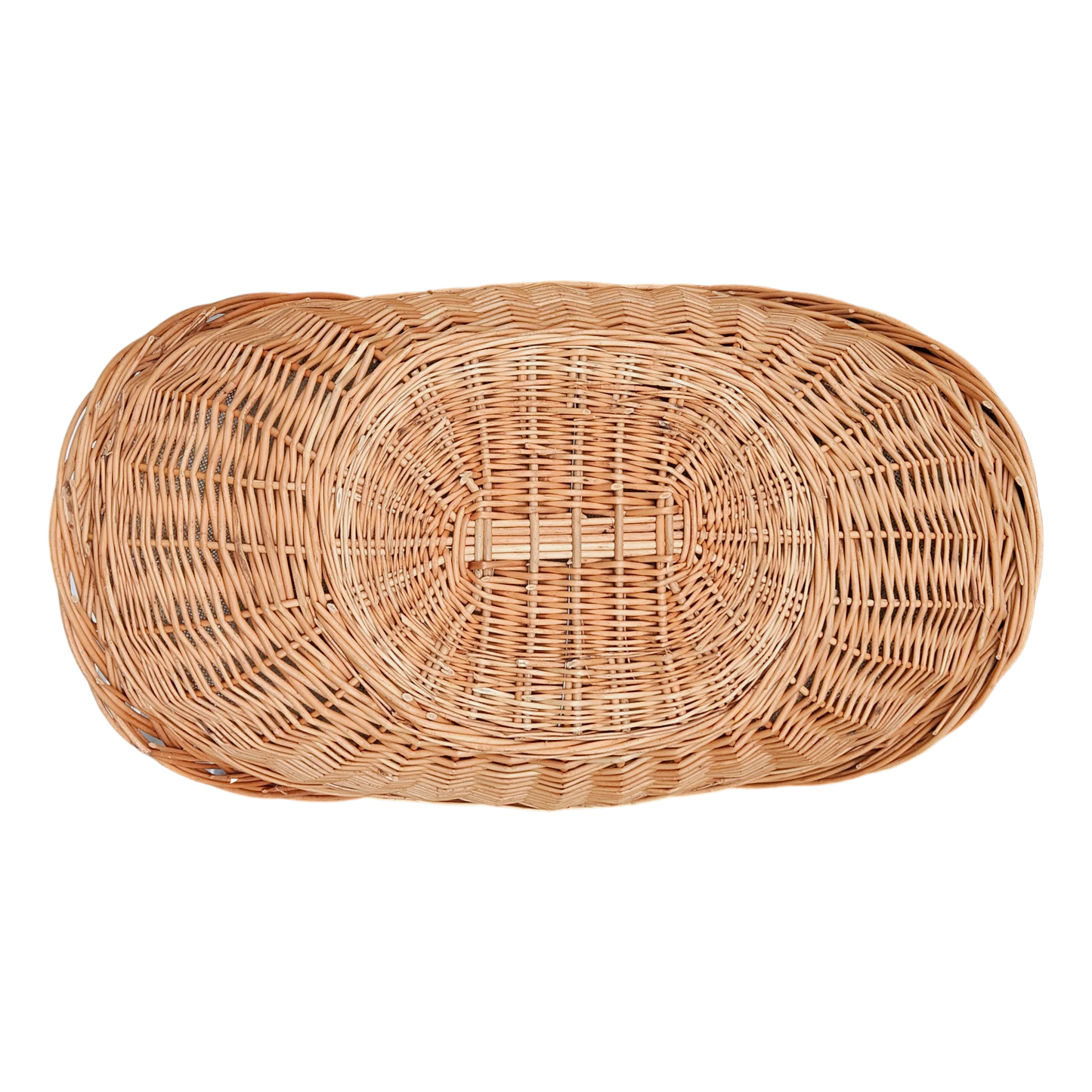 Kaminholzkorb mit Jute XXL Weidenkorb Holzkorb Holztrage 43x70 cm