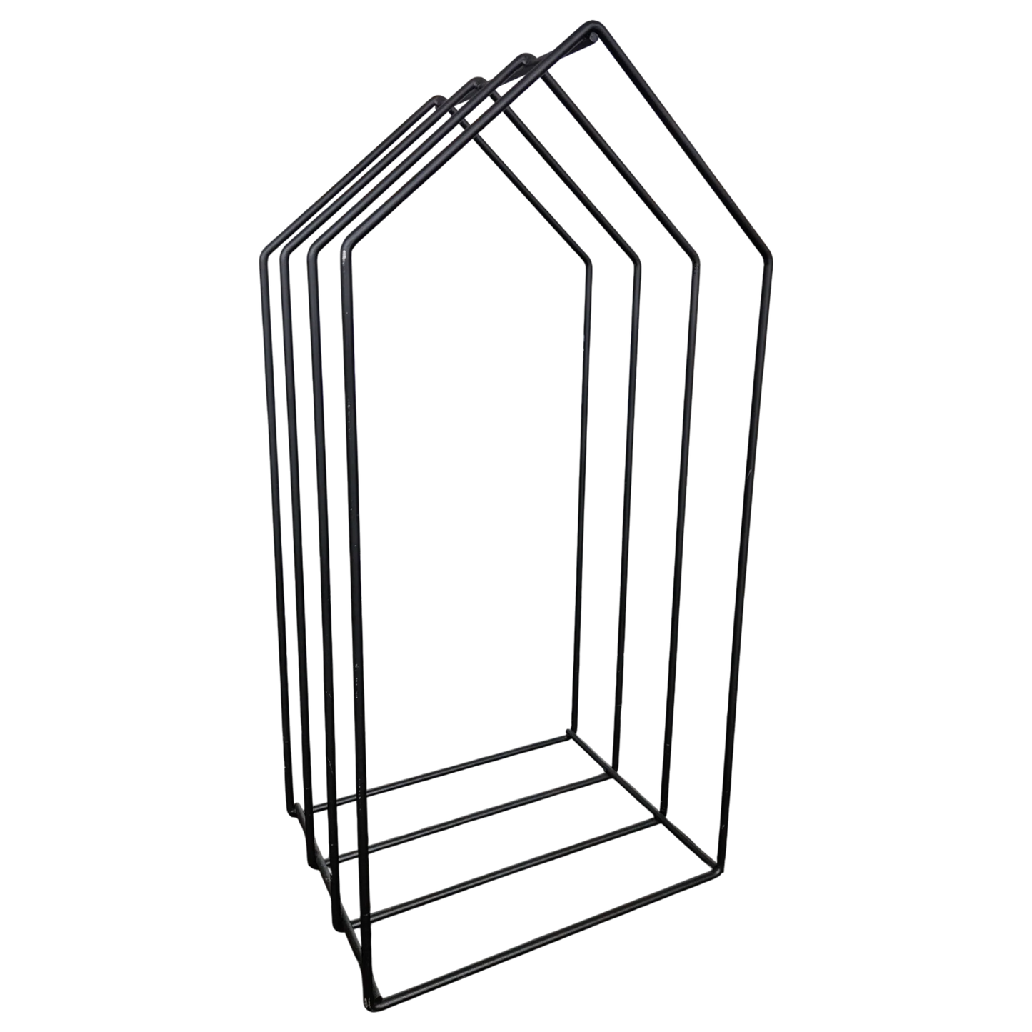 Kaminholzregal Kaminregal Holzregal schwarz Haus Massiv Metall schwarz 79x39x30