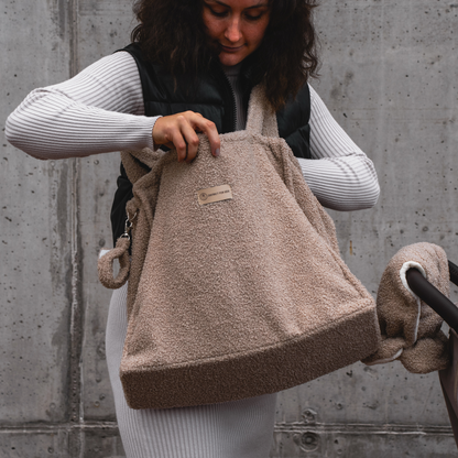 Stroller bag Cube Teddy Boucle | Diaper bag