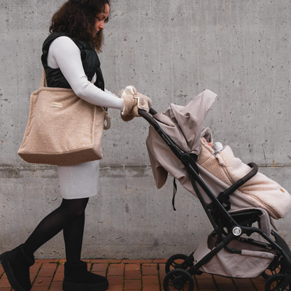 Kinderwagentasche Cube Teddy Bouclé | Wickeltasche