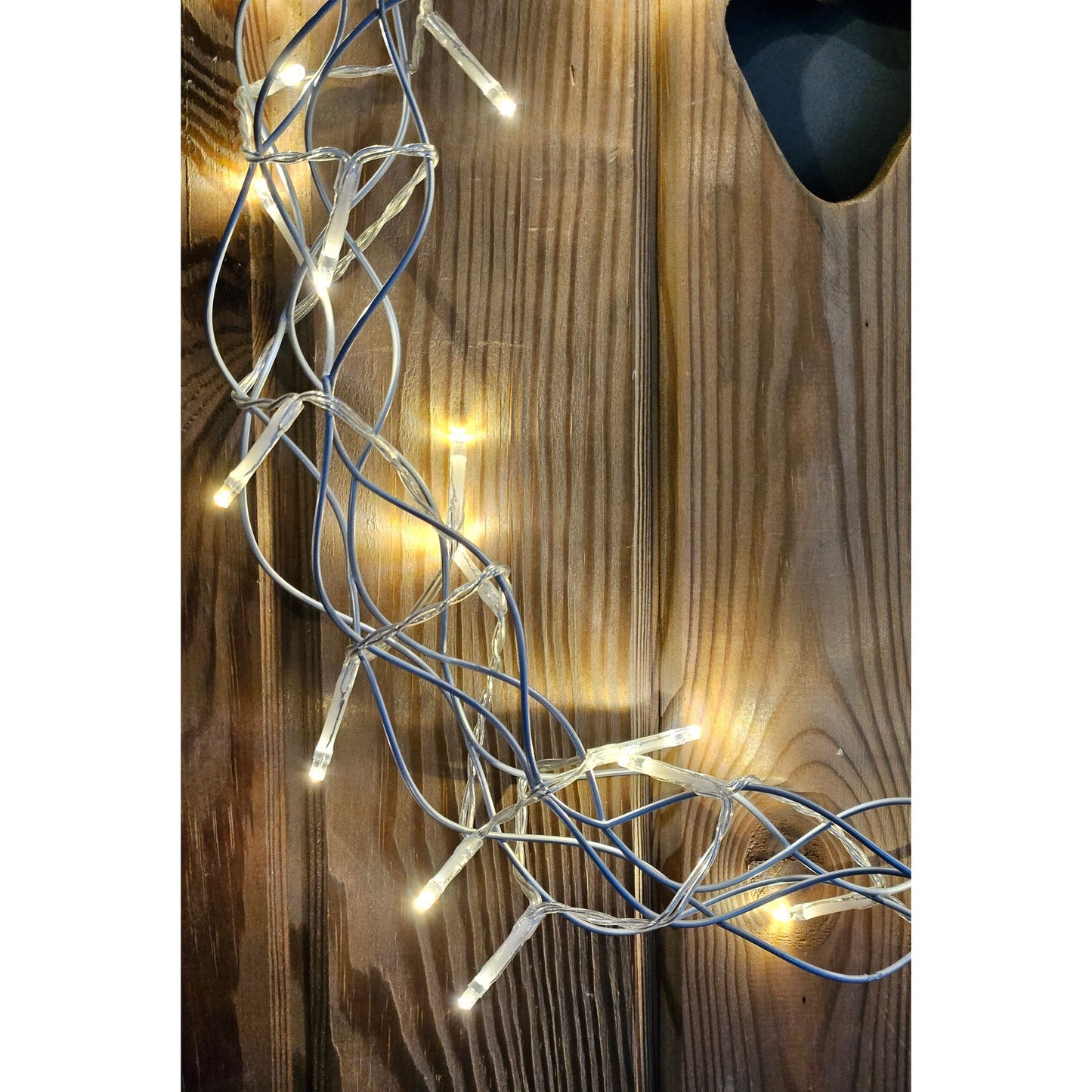 Weihnachtskranz LED Kranz Timer Batterie Lichterkranz warmweiß Leuchtkranz 30 cm