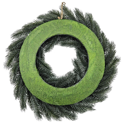 Adventskranz Tannenkranz Weihnachtskranz künstlicher Deko-Kranz grün weiß Ø 40cm