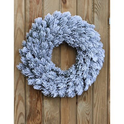 Adventskranz Tannenkranz Weihnachtskranz künstlicher Deko-Kranz grün weiß Ø 40cm