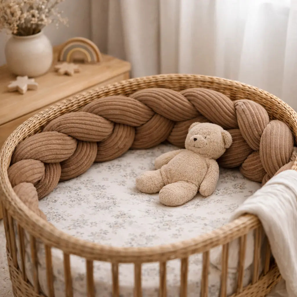 Bettschlange Cord – geflochten für Babybett