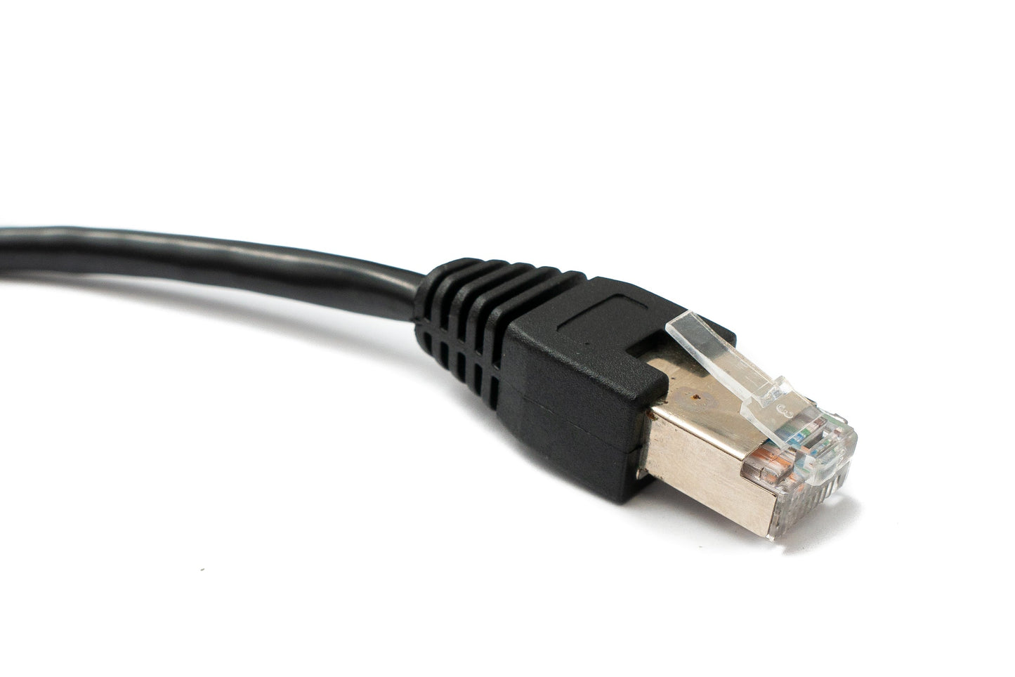 SYSTEM-S LAN Kabel 100 cm RJ45 Stecker zu Buchse Square Dash Panel Mount Cat6