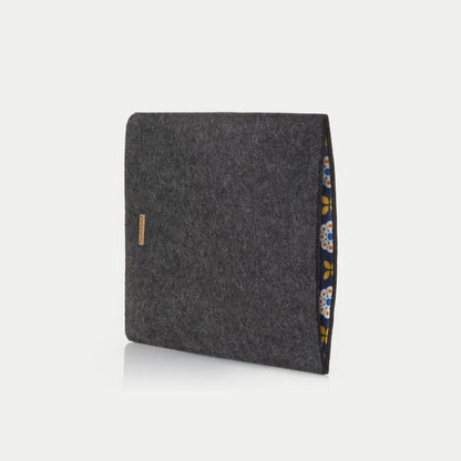 Sleeve for HP 250 | Made of felt and organic cotton | Anthracite - Bloom | Model "LET"