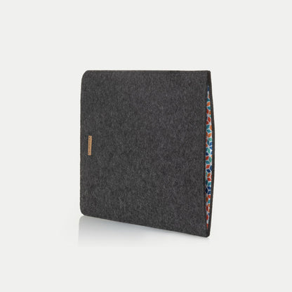 Sleeve for MacBook Pro 14 | Made of felt and organic cotton | Anthracite - Colorful | Model "LET"