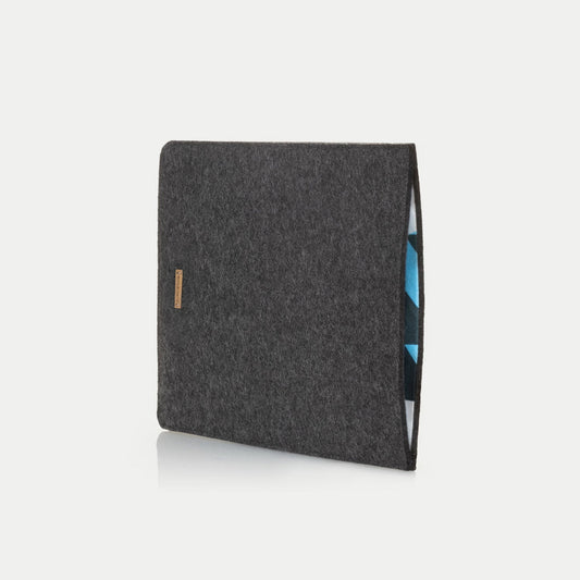 Hülle für HP Business ProBook X360 11 G1 | aus Filz und Bio-Baumwolle | anthrazit - Shapes | Modell "LET"