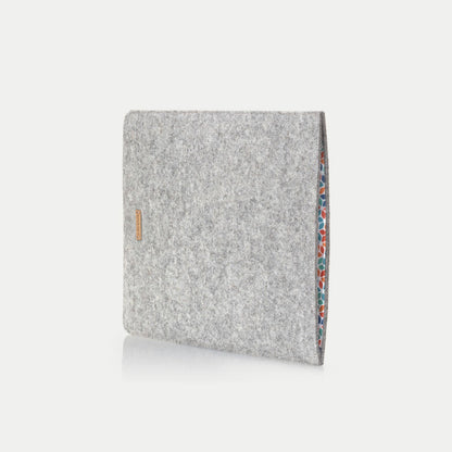 Case for SGIN 17 | Made of felt and organic cotton | Light gray - Colorful | Model "LET"
