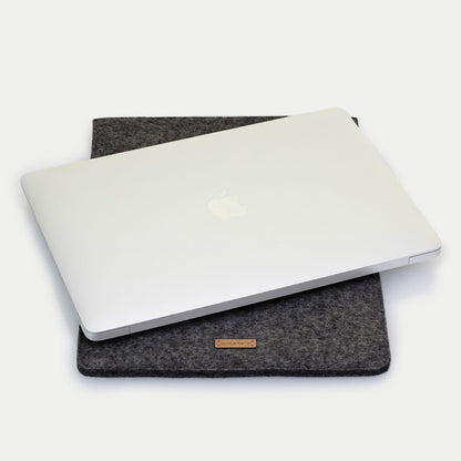 Hülle für Lenovo Yoga | aus Filz und Bio-Baumwolle | anthrazit - Colorful | Modell "LET"