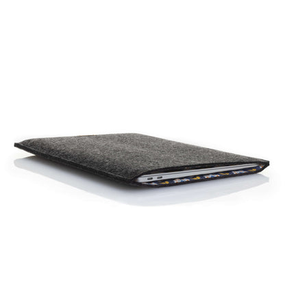 Sleeve for HP 250 | Made of felt and organic cotton | Anthracite - Bloom | Model "LET"
