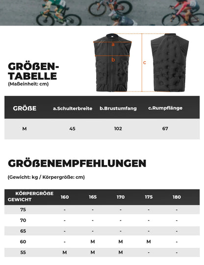 Leichtes Thermo-Fahrradweste mit 3D-Air-Layer-Isolierung – MJ013