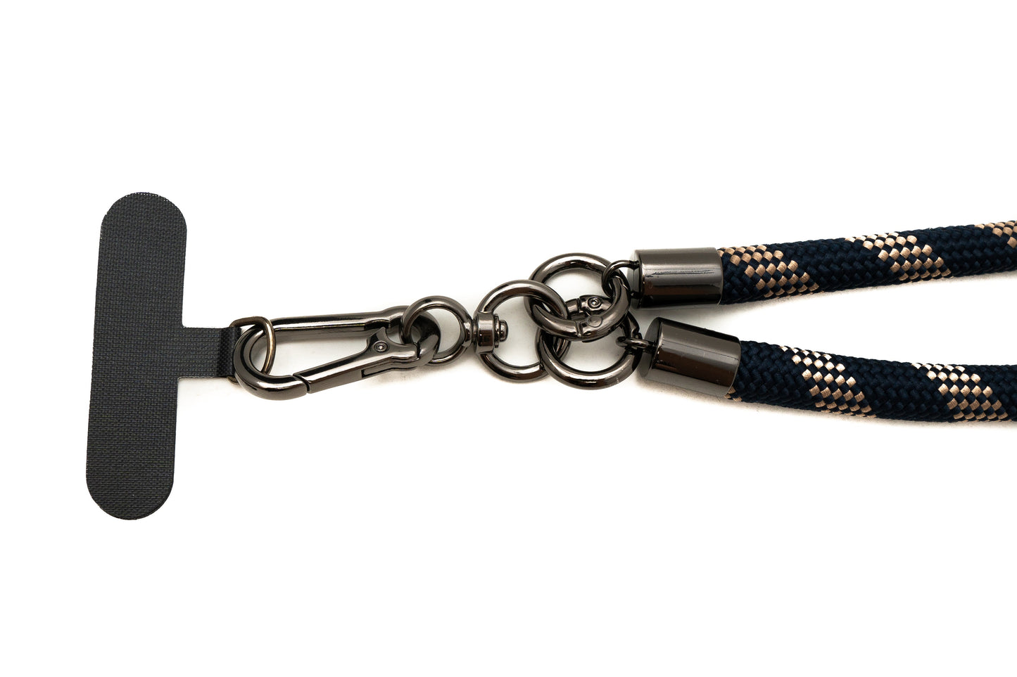 SYSTEM-S Umhänge Band Schulter Hals extra dick für Smartphone Hülle Nylon Schwarz Braun