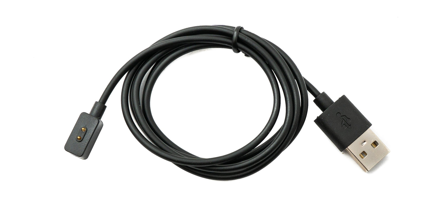 SYSTEM-S USB 2.0 Kabel 100 cm Ladekabel für Xiaomi 8 Pro Watch & Redmi Band 2 in Schwarz