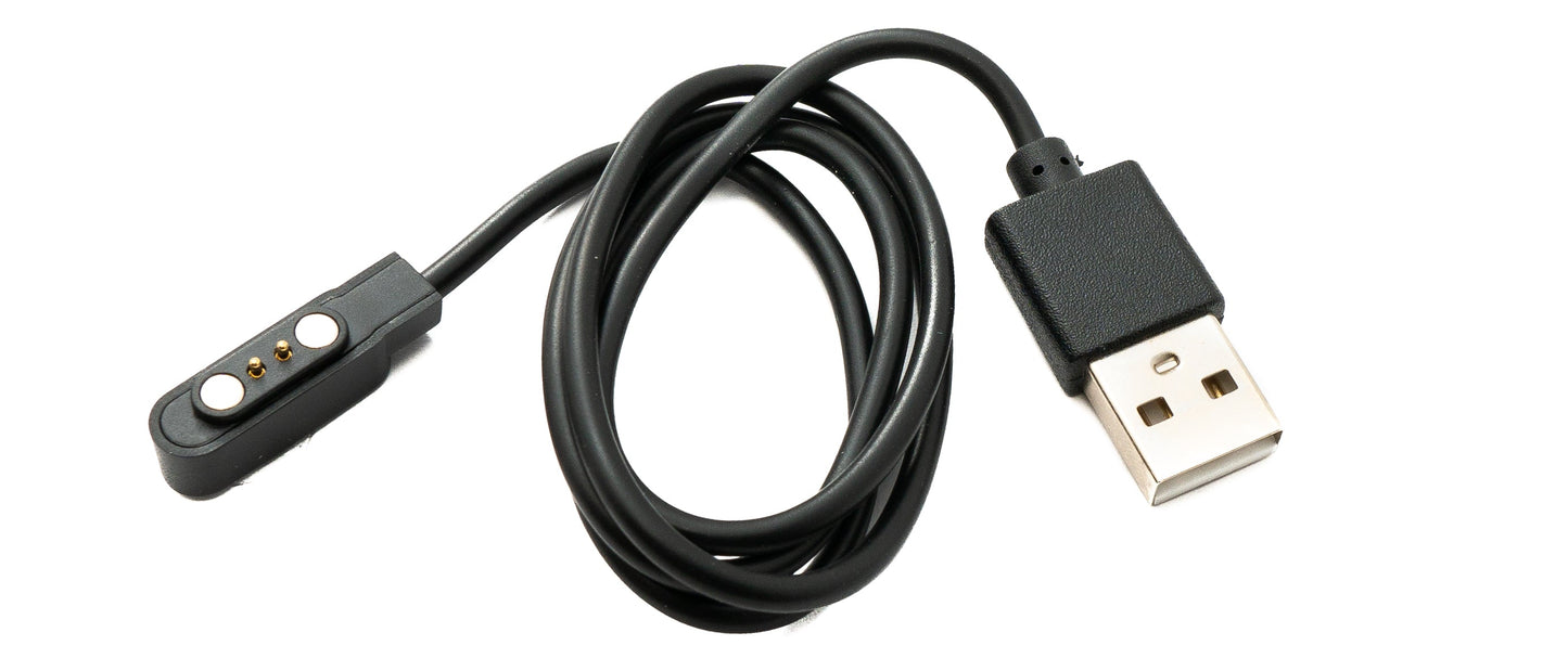 SYSTEM-S USB 2.0 cable 60 cm charging cable for Kospet Tank T2 Smartwatch in black 