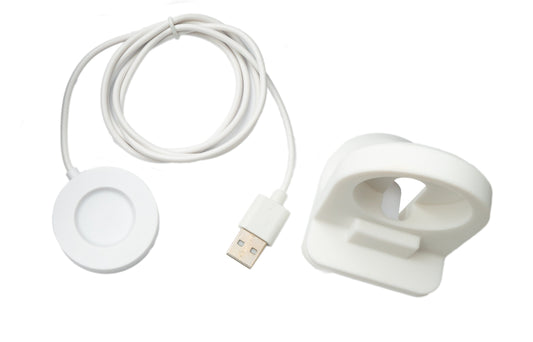 SYSTEM-S USB 2.0 Kabel 100 cm Ladestation für Xiaomi S1 Pro Smartwatch abnehmbar Weiß