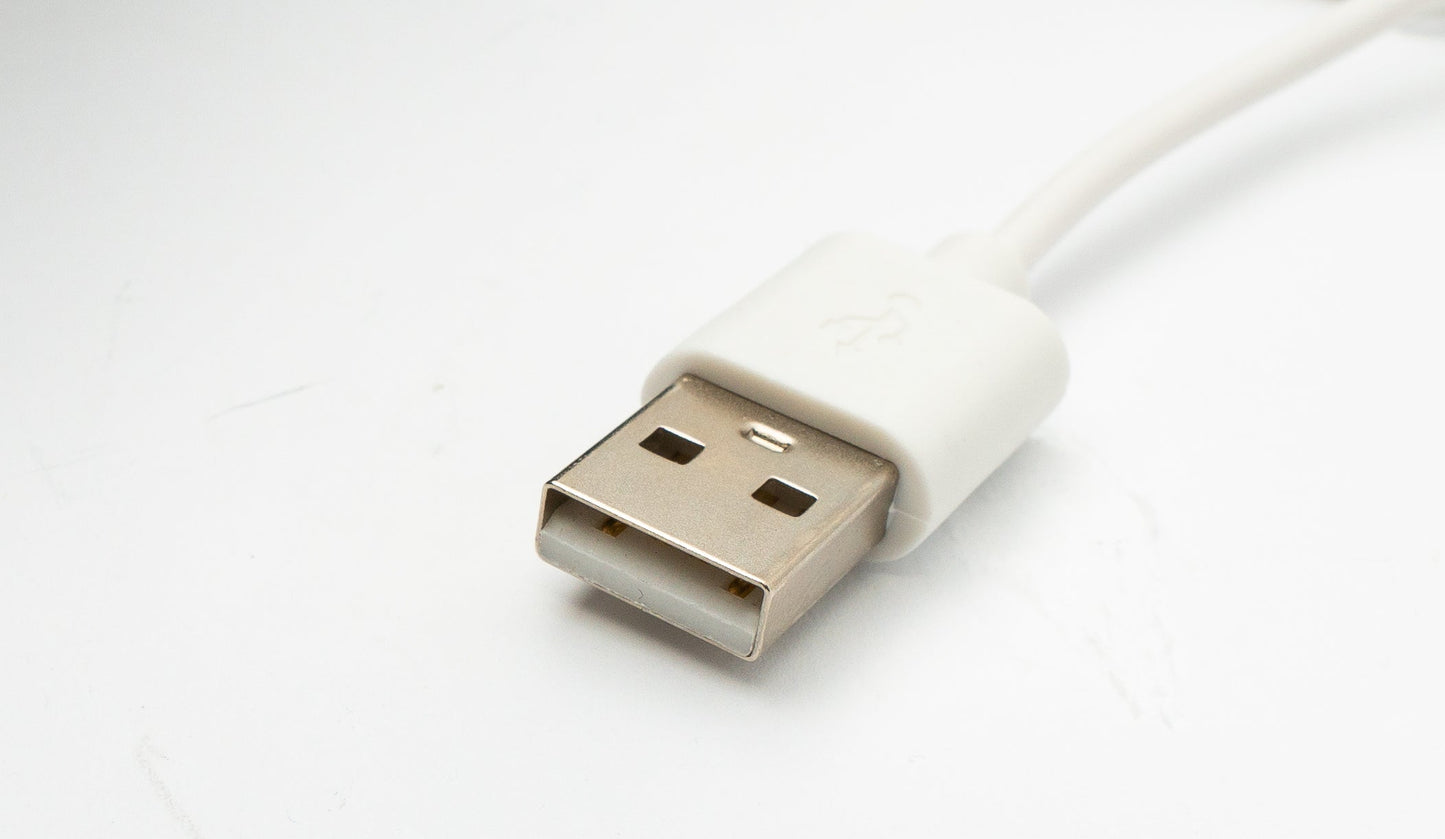 SYSTEM-S USB 2.0 Kabel 100 cm Ladekabel für Xiaomi S1 Pro Smartwatch in Weiß