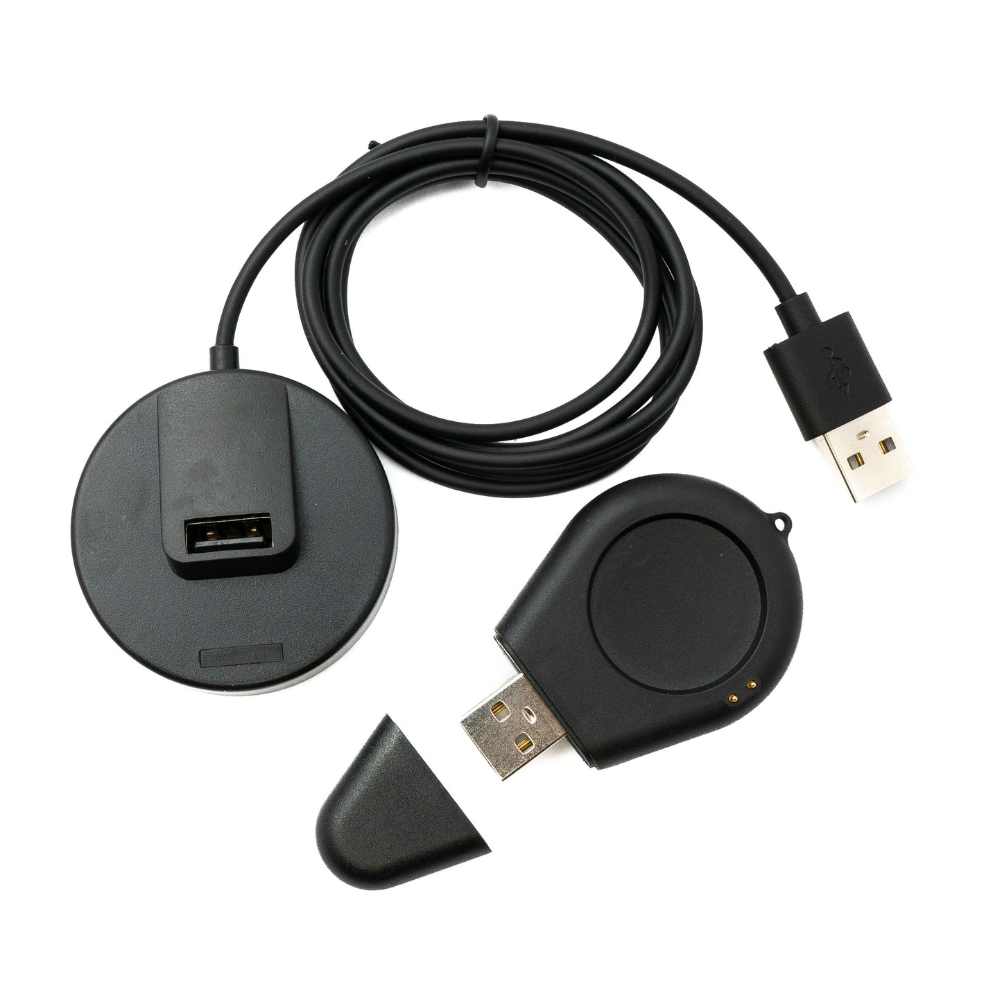 SYSTEM-S USB 2.0 Kabel 100 cm Ladestation für Xiaomi S1 Pro Watch abnehmbar in Schwarz