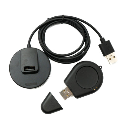 SYSTEM-S USB 2.0 Kabel 100 cm Ladestation für Xiaomi S1 Pro Watch abnehmbar in Schwarz