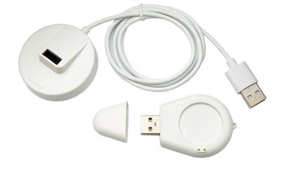 SYSTEM-S USB 2.0 cable 100 cm charging station for Xiaomi Watch S3 2 Pro 2 H1 detachable in white