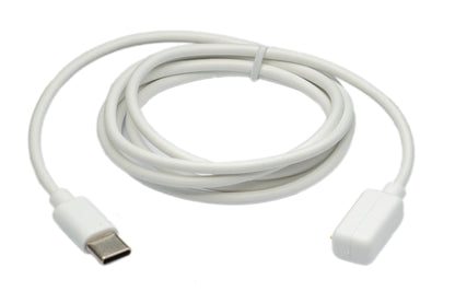 SYSTEM-S USB 3.1 Kabel 100 cm Ladekabel für Galaxy Fit3 Smartwatch in Weiß