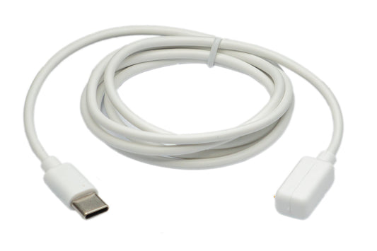 SYSTEM-S USB 3.1 Kabel 100 cm Ladekabel für Galaxy Fit3 Smartwatch in Weiß