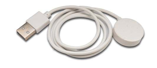 SYSTEM-S USB 2.0 Wireless Kabel 70 cm Ladestation für Haylou Watch R8 Smartwatch Kabellos Weiß