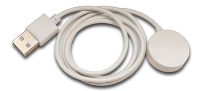SYSTEM-S USB 2.0 Wireless Kabel 70 cm Ladestation für Haylou Watch R8 Smartwatch Kabellos Weiß
