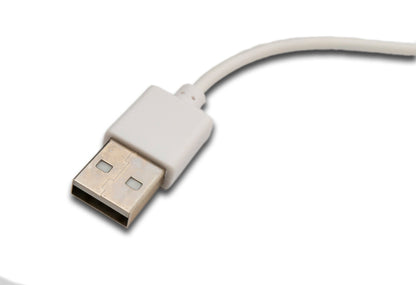 SYSTEM-S USB 2.0 Wireless Kabel 70 cm Ladestation für Haylou Watch R8 Smartwatch Kabellos Weiß