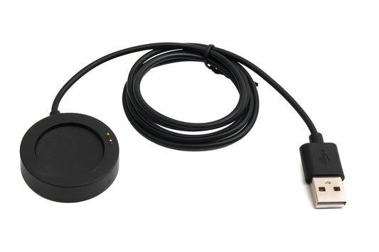 SYSTEM-S USB 2.0 Kabel 100 cm Ladestation für XiaoMi Watch S3 Smartwatch in Schwarz