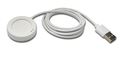 SYSTEM-S USB 2.0 Kabel 100 cm Ladestation für XiaoMi Watch S3 Smartwatch in Weiß