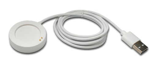 SYSTEM-S USB 2.0 Kabel 100 cm Ladestation für XiaoMi Watch S3 Smartwatch in Weiß