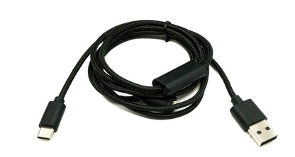 SYSTEM-S USB 2.0 Kabel 120 cm Y Ladekabel für Garmin Bounce Smartwatch Smartphone in Schwarz