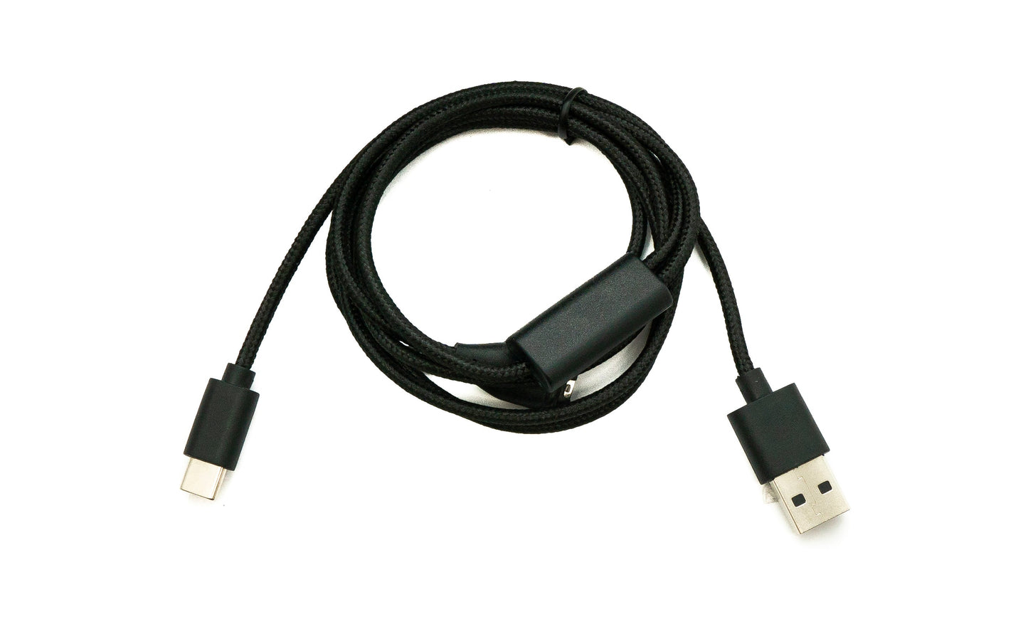 SYSTEM-S USB 2.0 Kabel 120 cm Y Ladekabel für Garmin Bounce Smartwatch Smartphone in Schwarz