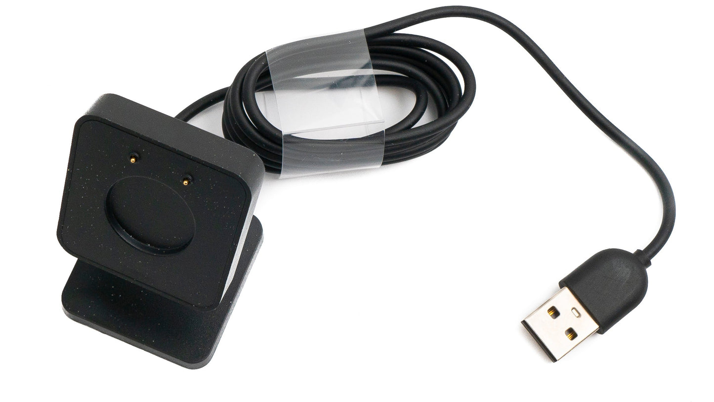 SYSTEM-S USB 2.0 Kabel 100 cm Ladestation für Honor Band 9 Smartwatch in Schwarz