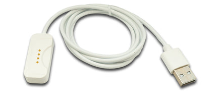 USB 2.0 Kabel 100 cm Ladekabel für OnePlus Watch 2 Smartwatch in Weiß