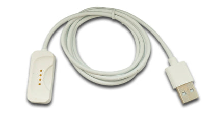 USB 2.0 Kabel 100 cm Ladekabel für OnePlus Watch 2 Smartwatch in Weiß