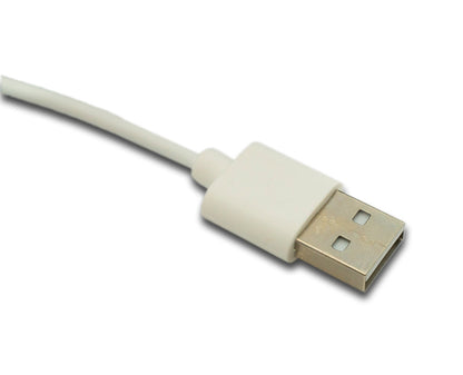 USB 2.0 Kabel 100 cm Ladekabel für OnePlus Watch 2 Smartwatch in Weiß