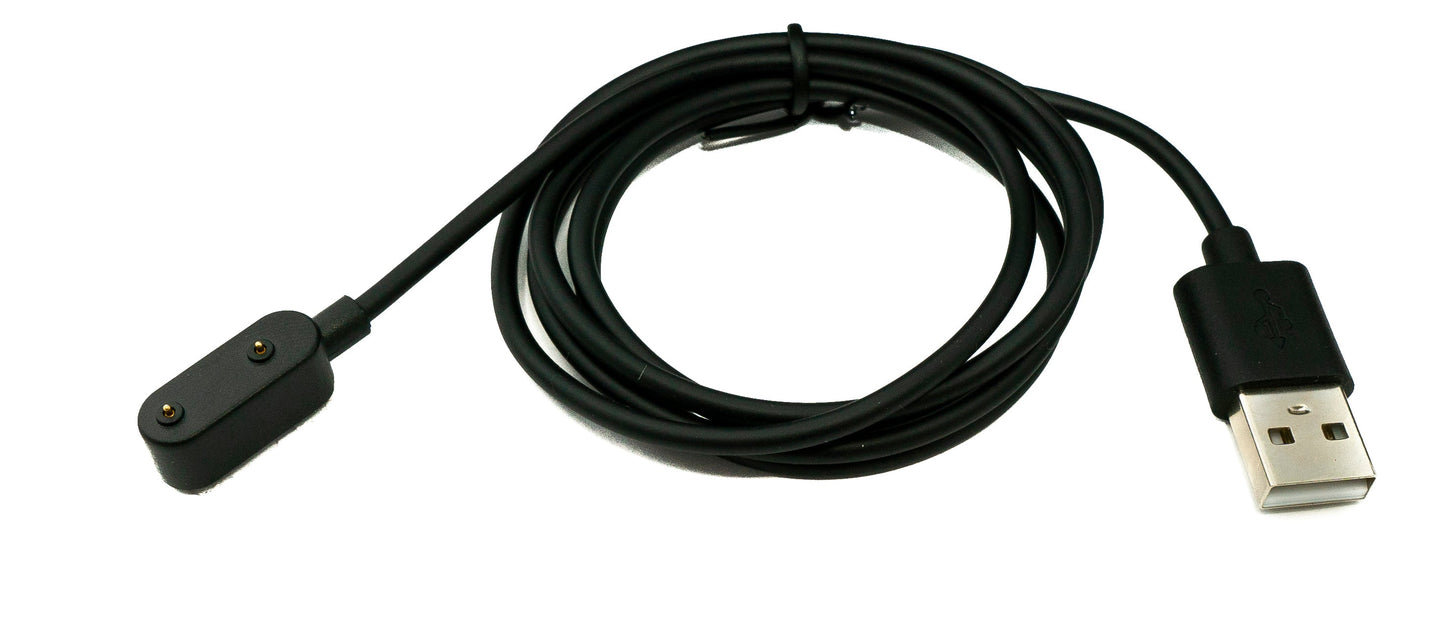 SYSTEM-S USB 2.0 Kabel 100 cm Ladekabel für HONOR Band 9 Smartwatch in Schwarz