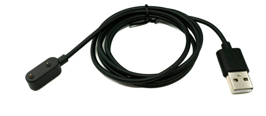 SYSTEM-S USB 2.0 Kabel 100 cm Ladekabel für HONOR Band 9 Smartwatch in Schwarz