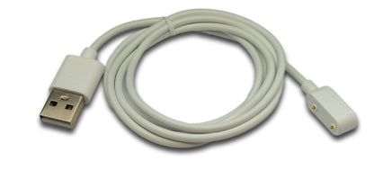 SYSTEM-S USB 2.0 Kabel 100 cm Ladekabel für HONOR Band 9 Smartwatch in Weiß